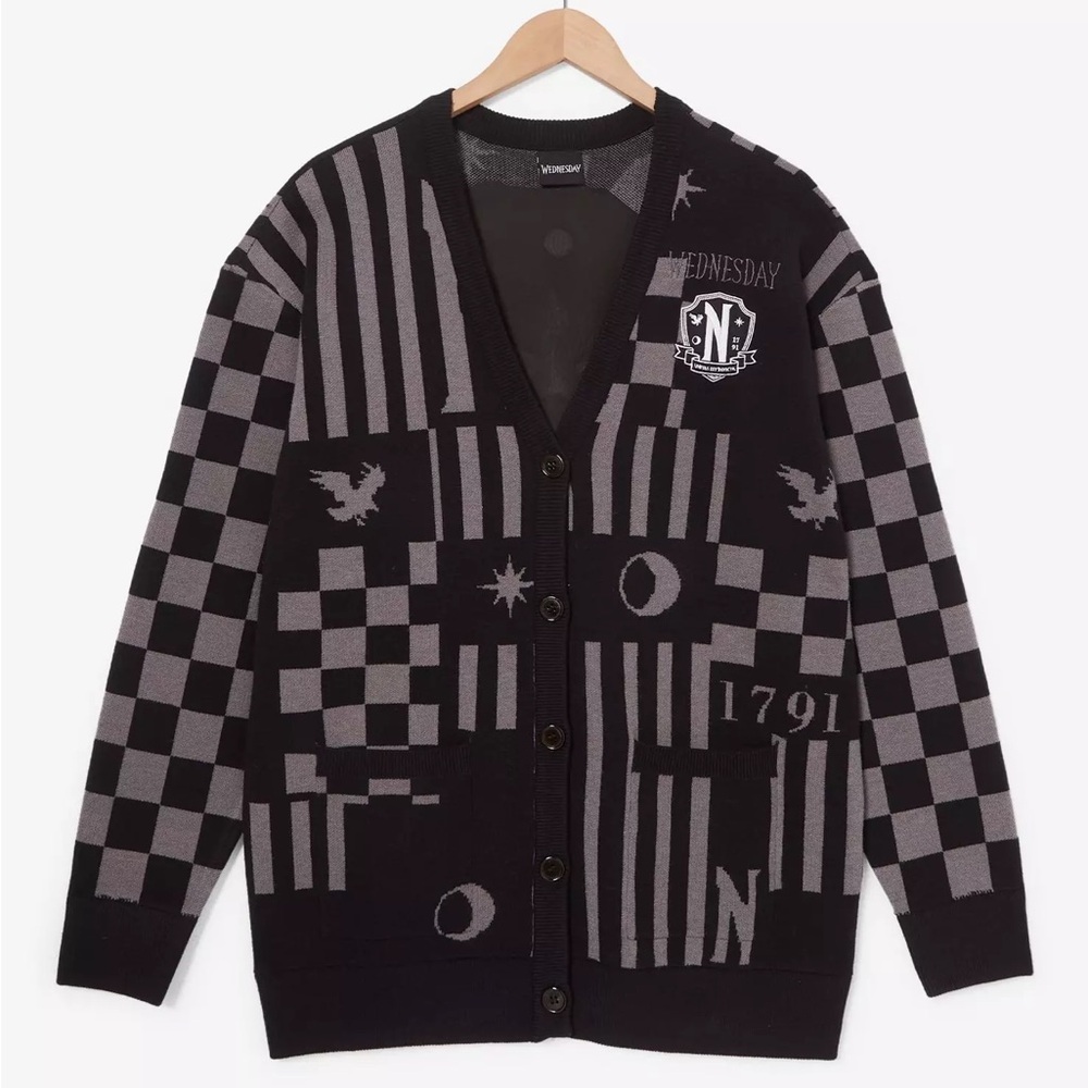 Wednesday Addams Nevermore‎ Icons Cardigan - BoxLunch Exclusive